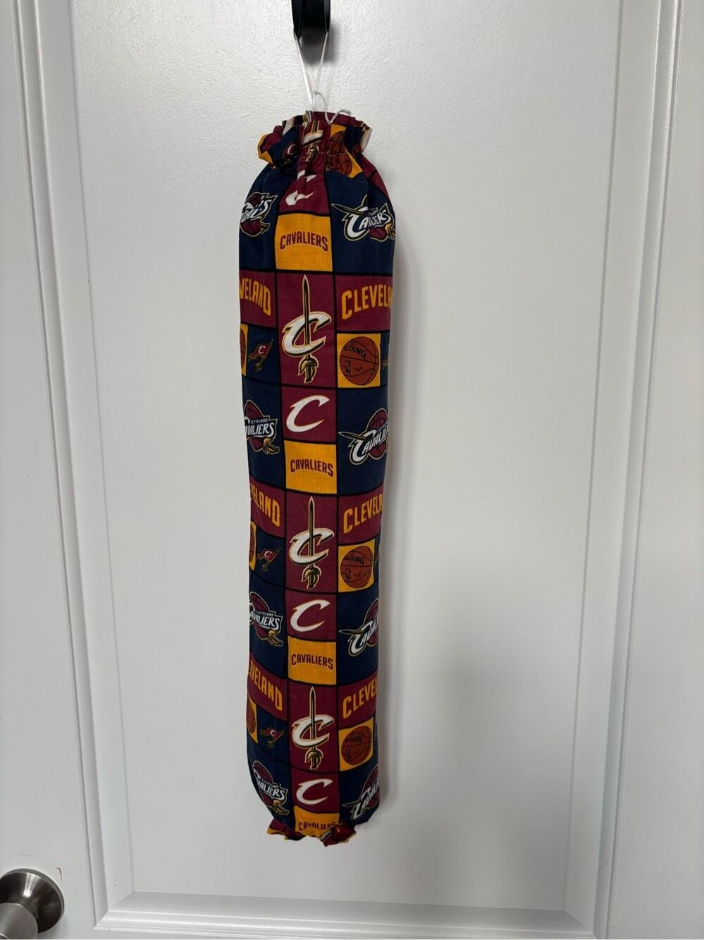 Handmade Plastic Bag Holder- Cleveland cavaliers